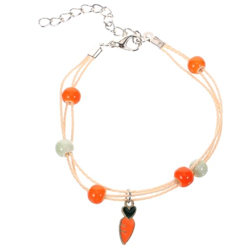 JEWEDECO Cartoon Armband Mädchen Karotten Design Hautfreundlich Verstellbar Freundschaftsschmuck für Teenager von JEWEDECO