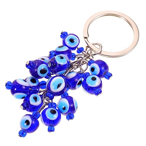 JEWEDECO Schlüsselanhänger Böser Blick Hängender Schlüsselring Für Taschen Und Rucksäcke Vintage Dekorativer Anhänger von JEWEDECO