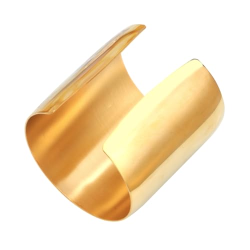 JEWEDECO Goldenes Damenarmband Aus Edelstahl Verstellbarer Armreif Mit Manschetten-design Mode-schmuck Für Alltag Und Anlässe Passend Für Mädchen Und Frauen von JEWEDECO