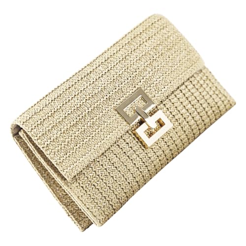 JEWEDECO Damen Clutch Handtasche Geflochtene Umhängetasche Leicht und Langlebig Party Geldbörse für Hochzeit Abendveranstaltung Elegant und Praktisch von JEWEDECO