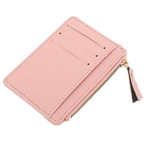 JEWEDECO Damen Geldbörse Ultra Dünn Pu Portemonnaie Mit Reißverschluss Kreditkartenhalter Münzfach Für Shopping Und Reisen Praktische Kleine Clutch von JEWEDECO