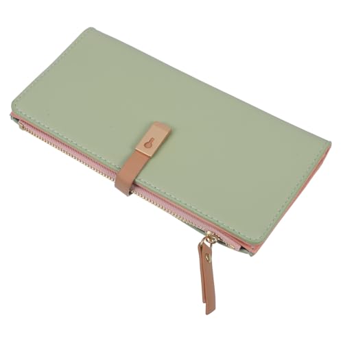 JEWEDECO Damen Lang Wallet Clutch Bag Aus Pu-Leder Mit Reißverschluss Für Karten Münzen Und Bargeld Elegantes Design Sanftem Für Jeden Anlass von JEWEDECO