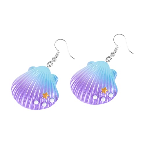 JEWEDECO Muschelohrringe Aus Kunststoff Mit Anhänger Muschelohrringe Für Frauen Strand-muschelohrringe Tropfen-ohrringe Für Sommer von JEWEDECO