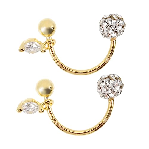 JEWEDECO 1 Paar Damen-ohrstecker Mit Strass Mädchen-ohrschmuck Piercing-ohrringe Kompakt Sicher Glänzend JEWEDECO 1 Paar Damen-ohrstecker Mit Strass Mädchen-ohrschmuck Piercing-ohrringe Kompakt Sicher Glänzend von JEWEDECO