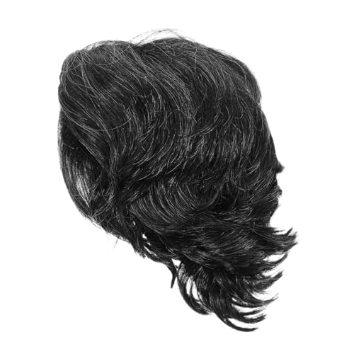 JEWEDECO Disco Kostümperücke Für Männer Kurze Lockige Synthetic Haarperücke Für Party Und Cosplay Bequeme Und Stylische Rockerperücke Für Verschiedene Anlässe von JEWEDECO