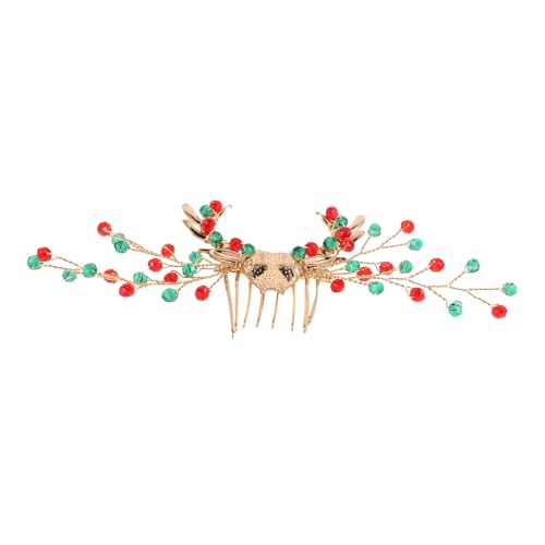JEWEDECO Haarkamm Mit Strassdesign Für Frauen Seitlicher Haarkamm Als Partybedarf Und Weihnachtshaar-accessoire Elegant Und Zart von JEWEDECO