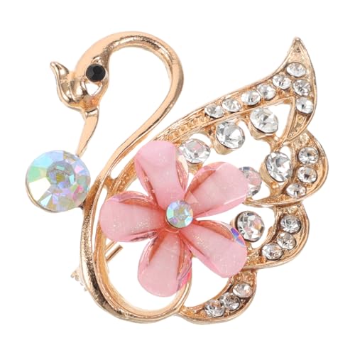 JEWEDECO Elegante Brosche mit Funkelnden Strasssteinen Hohlem Design Legierung Vielseitiger Anstecker für Damen und Herren Modisches Accessoire für Mäntel Partys und Formelle Anlässe von JEWEDECO