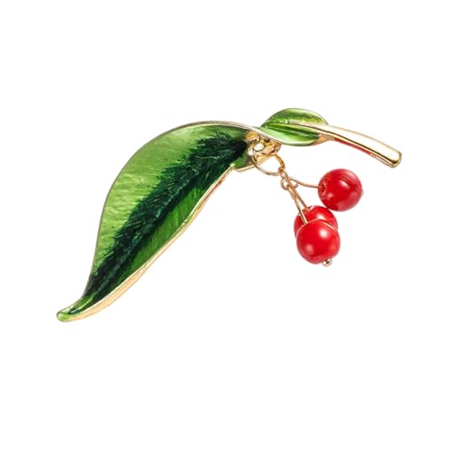 JEWEDECO Frucht Brosche mit Strasssteinen Kreative Anstecknadel aus Modisches Schmuckaccessoire für Damen Geeignet für Hochzeit Geburtstag und Festliche Anlässe von JEWEDECO