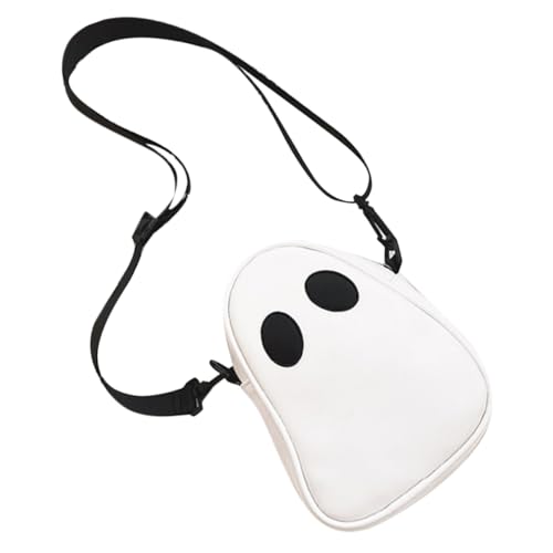 JEWEDECO Geister-umhängetasche Halloween Kompakt Leicht Schultertasche Damen Tasche Geistermuster Umhängetasche Reisen von JEWEDECO