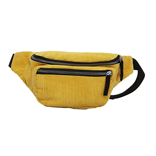 JEWEDECO Cord Hüfttasche Damen Brusttasche Outdoor Tragbar Gürteltasche Für Reisen Einkaufen Mit Stauraum Für Handy Geldbörse Schlüssel von JEWEDECO