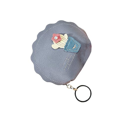 JEWEDECO Cactus Muster Geldbörse Mini Münzbeutel Schlüsselaufbewahrungstasche Für Damen Und Mädchen Hellblau Für Reisen Einkäufe Und Kleine Utensilien von JEWEDECO