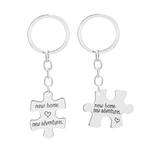 JEWEDECO 2stücke Schlüsselanhänger Für Kreative Gravierte Schlüsselringe Vielseitige Schlüsselanhänger Für Neue Abenteuer Und Besondere Anlässe von JEWEDECO