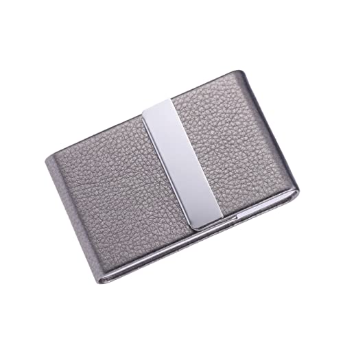 JEWEDECO -Business-case Mit Pu-Leder-oberfläche Kredithalter Und Visitenkartenhalter Geeignet Für Ausweise Und Kreditkarten Solide Stahlbox von JEWEDECO