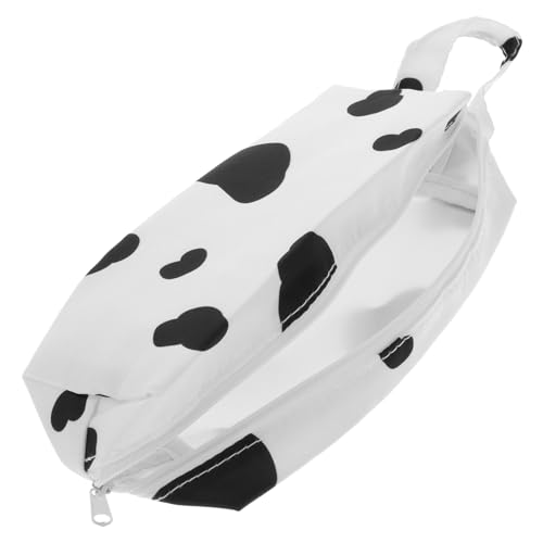 JEWEDECO Großes Federmäppchen Milchkuh Motiv Reißverschluss Stiftetasche Leicht Waschbar Reißfest Organizer für Schüler Erwachsene von JEWEDECO