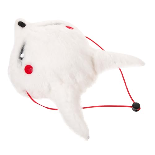 JEWEDECO Masquerade Party Fuchs Handgefertigte Halbmaske Plüsch Für Halloween Und Cosplay Einzigartiges Design Für Und Leichte Und Tragbare Party-deko von JEWEDECO