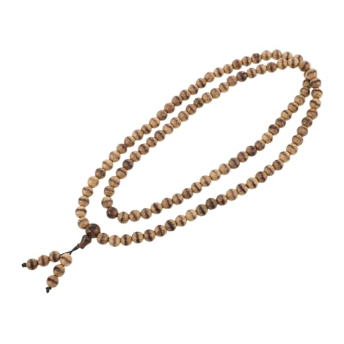 JEWEDECO Handgefertigte Holzperlen Gebetskette Perlen Aromatisch Zen inspiriert Meditation Armband Natürliche Gebetsperlen Halskette Für Männer Frauen Spiritueller Schmuck Harmonie von JEWEDECO