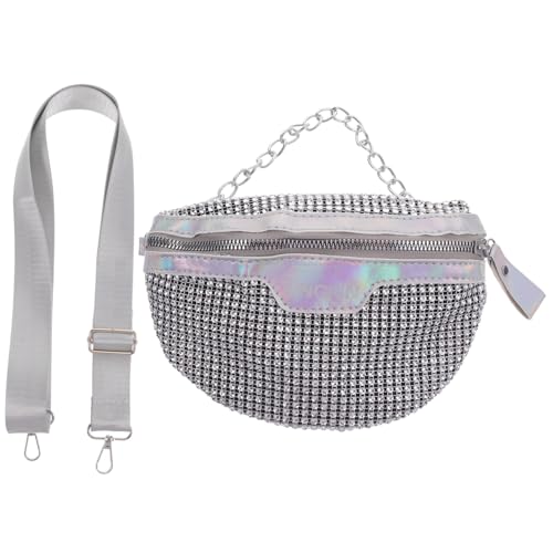 JEWEDECO Shiny Waist Pouch Für Damen Modische Gürteltasche Aus Strapazierfähigem Material Für Reisen Einkäufe Und Sport Mit Praktischer Aufbewahrung Für Handy Und Geldbörse von JEWEDECO