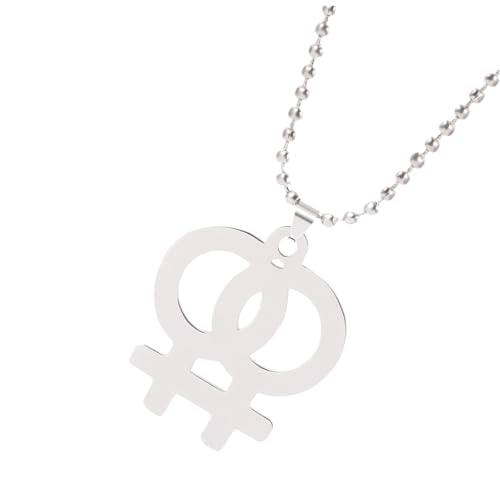 JEWEDECO Hohlraum Anhänger Halskette Damen Female Symbol Schmuck für Besondere Anlässe Wie Tanz und Cosplay Partys Langlebig und Modisch von JEWEDECO