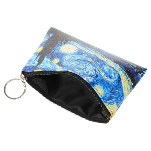 JEWEDECO Kleiner Schlüsselanhänger Münzbeutel mit Reißverschluss PU Geldbörse im Himmel Muster Stilvolles Design für Damen und Studenten Vielseitig Einsetzbar als Geldbörse oder JEWEDECO Kleiner Schlüsselanhänger Münzbeutel mit Reißverschluss PU Geldbörse im Himmel Muster Stilvolles Design für Damen und Studenten Vielseitig Einsetzbar als Geldbörse oder von JEWEDECO