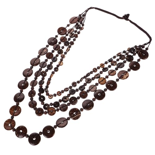 JEWEDECO Kokosnuss Perlen Halskette für Damen Handgefertigte Retro Statementkette mit Vintage Vielseitig Kombinierbar für Besondere Anlässe und Tägliche Outfits Einzigartiges JEWEDECO Kokosnuss Perlen Halskette für Damen Handgefertigte Retro Statementkette mit Vintage Vielseitig Kombinierbar für Besondere Anlässe und Tägliche Outfits Einzigartiges von JEWEDECO