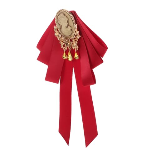 JEWEDECO Vintage Brosche Für Damen Große Schleifenbrosche Mit Anstecknadel Modisches Accessoire Mit Glatten Linien Geeignet Für Verschiedene Anlässe von JEWEDECO