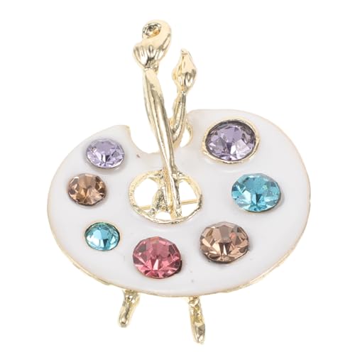 JEWEDECO Kreative Farbpalette Brosche für Damen Pin für Partys Vielseitig Tragbar für Anzüge Outfits von JEWEDECO