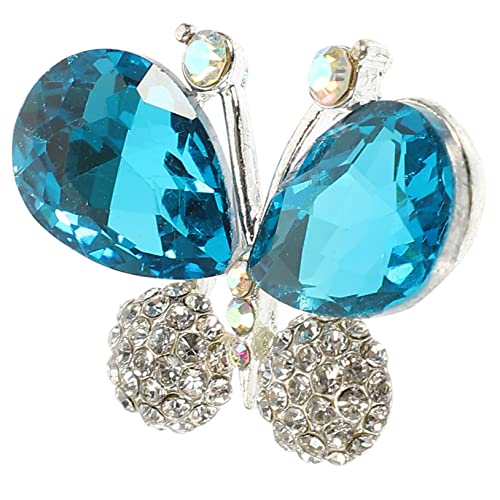 JEWEDECO Kristallglas Schmetterling Brosche Leichte Legierung Applikation für Kleidung Schuhe Taschen DIY Dekoration Eleganter Schmuck für Outfit Zubehör von JEWEDECO