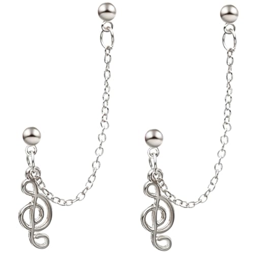 JEWEDECO Leichte Musiknoten kettenohrringe Damen Modisch Schlicht Dekorativ für Alltag Party Geschenk Weihnachten Valentinstag Geburtstag von JEWEDECO
