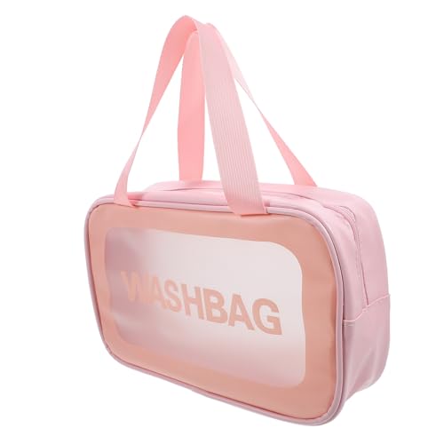 JEWEDECO Reisetasche Für Kosmetik Transparent Handlich Für Reisen Mit Großem Öffnungsdesign Für Flüssigkeiten Und Pflegeprodukte Für Frauen Und Männer Flugzeugkonform Mittlere von JEWEDECO