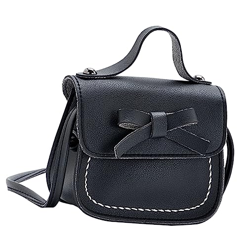 JEWEDECO Fashion Umhängetasche Für Mädchen Kleiner Tasche Mit Schleife Strapazierfähiges Pu Material Praktische Kinderhandtasche Für Kleinkinder Und Teenager von JEWEDECO