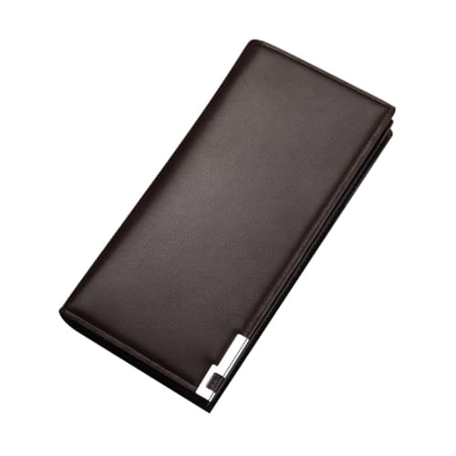 JEWEDECO Fashionable Geldbörse Pu Große Kapazität Für Bargeld Und Karten Stilvolles Design Kaffee Für Und von JEWEDECO