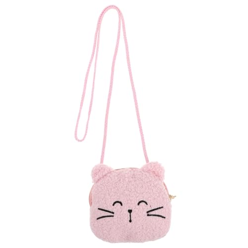 JEWEDECO Niedliche Plüsch Umhängetasche für Kleine Mädchen Tierform Schultertasche Funktionale Geldbörse für Alltag Leicht und Kinderfreundlich von JEWEDECO