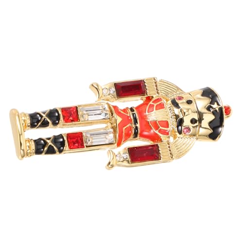JEWEDECO Dekorative Nussknacker-soldatenbrosche Für Frauen Süße Metall-anstecknadel Vintage Design Für Kleidung Hüte Schals Und Rucksäcke Einzigartig Und Chic von JEWEDECO