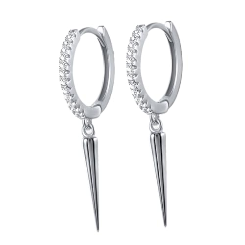 JEWEDECO Ohrstecker Damen Geometrisch mit Zirkonia Funkelnd Leicht und Hautfreundlich Elegant für Hochzeit Alltag und Party von JEWEDECO