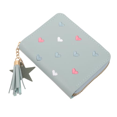 JEWEDECO Kleine Damengeldbörse Aus Pu- Kompakte Münzbeutel Mit Reißverschluss Tragbare Geldbörse Für Karten Münzen Und Kleingeld Geeignet Für Reise Und Alltag von JEWEDECO