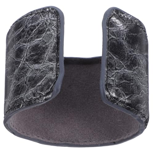 JEWEDECO Pu-lederarmband Für Damen Breites Statement-armband Aus Kunstleder Mit Offenem Design Retro-schmuck Für Alltag Partys Büro von JEWEDECO