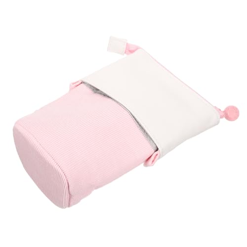 JEWEDECO Pencil Bag Corduroy Teleskopisch Mit Großem Fassungsvermögen Stylisches Schreibwaren Und Kosmetik-Organizer Für Schüler Und Studenten von JEWEDECO