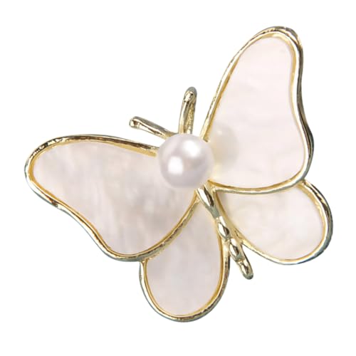 JEWEDECO Schmetterlingsbrosche Mit Perlen Tierbrosche Für Kleider Und Kleidung Dekorative Broschennadeln Schmetterlingsnadeln Für Frauen Accessoires Für Blumenstrauß von JEWEDECO