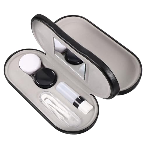 JEWEDECO Portable Brillen Organizer Mit Doppelter Robuste Pu Brillenbox Für Zuhause Und Reisen Schützt Ihre Brillen Und Linsen Für Sonnenbrillen Und Lesebrillen Stilvolles Design von JEWEDECO