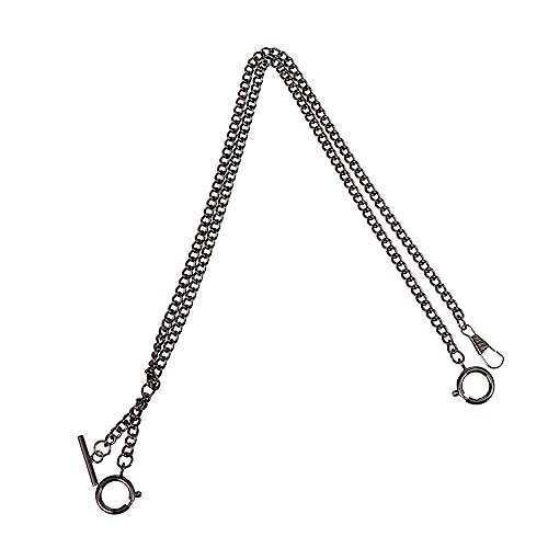 JEWEDECO Uhrenkette Für Taschenuhr Aus Metall Taschenuhrkette Mit Retro-Design Kette Als Geldbörse-Accessoire Handtaschenkette Als Schlüsselanhänger Praktische Uhrenkette von JEWEDECO