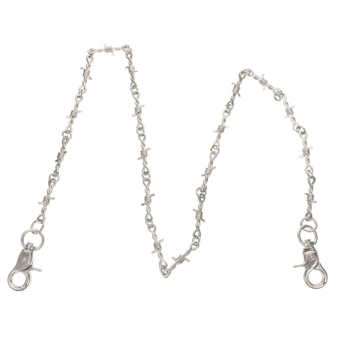 JEWEDECO Punk Hip Hop Hosenkette für Herren und Damen Stylische Lange Jeanskette Metall Einsetzbar für Tänzer und Musikliebhaber JEWEDECO Punk Hip Hop Hosenkette für Herren und Damen Stylische Lange Jeanskette Metall Einsetzbar für Tänzer und Musikliebhaber von JEWEDECO