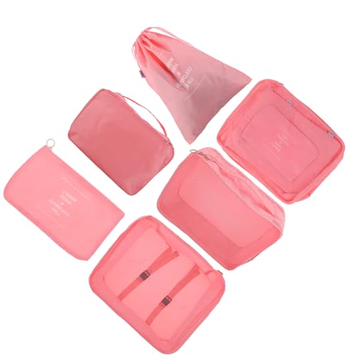JEWEDECO Reise Kosmetiktaschen Satz Und Tragbare Kleiderbeutel Einfache Stil Aufbewahrungstaschen Für Damen Große Kapazität Für Reisen Und Urlaub von JEWEDECO