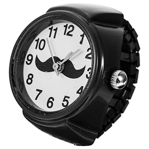 JEWEDECO Ringuhr Fingerringuhr Flexibel Fingeruhr Dekorativ Fingerkreis Kleine Uhrendekor Uhr Uhren Flexibel von JEWEDECO