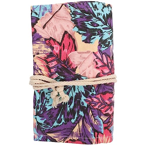 JEWEDECO Federmäppchen Stiftehalter Box Organizer Leinen Federmäppchen Für Schüler 36 Fächer Große Kapazität Roll-up-federmäppchen Für Jungen Und Mädchen von JEWEDECO