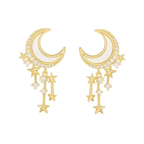 JEWEDECO Ohrringe Satz Mit Sternen Und Quasten S925 Silber Ohrstecker Für Damen Modische Sternohrringe Für Alltag Und Party JEWEDECO Ohrringe Satz Mit Sternen Und Quasten S925 Silber Ohrstecker Für Damen Modische Sternohrringe Für Alltag Und Party von JEWEDECO