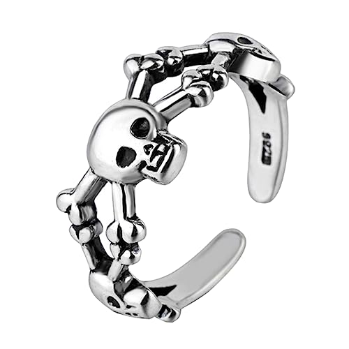 JEWEDECO Fingerring Kupfer-öffnungsring Retro-ring Verstellbarer Gotischer Schmuck Für Damen Und Herren von JEWEDECO
