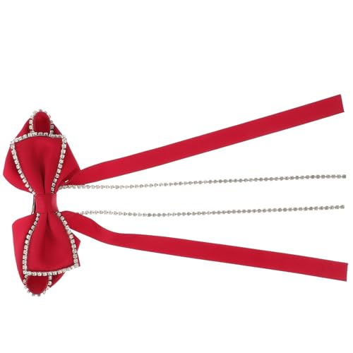 JEWEDECO Haarspange Mit Schleife Für Damen Haarschmuck Perlen Hochzeit Dekorative Haarspangen Haaraccessoires Für Mädchen Große Haarspangen von JEWEDECO