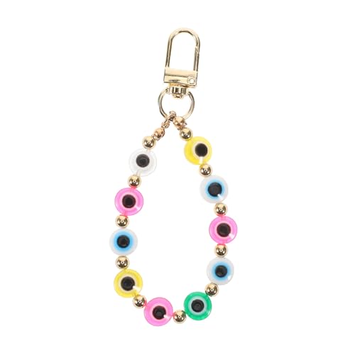 JEWEDECO Retro Ethno Evil Eye Perlen Schlüsselanhänger Harz Buntes Augenornament Für Tasche Und Schmuck von JEWEDECO