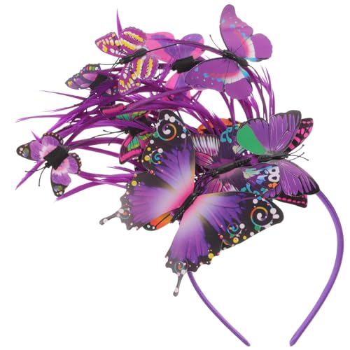 JEWEDECO Schmetterlinge Haarreif Für Teepartys Elegantes Fascinator Stirnband Mit Zarten Applikationen Für Besondere Anlässe Hochzeiten Und Festlichkeiten JEWEDECO Schmetterlinge Haarreif Für Teepartys Elegantes Fascinator Stirnband Mit Zarten Applikationen Für Besondere Anlässe Hochzeiten Und Festlichkeiten von JEWEDECO