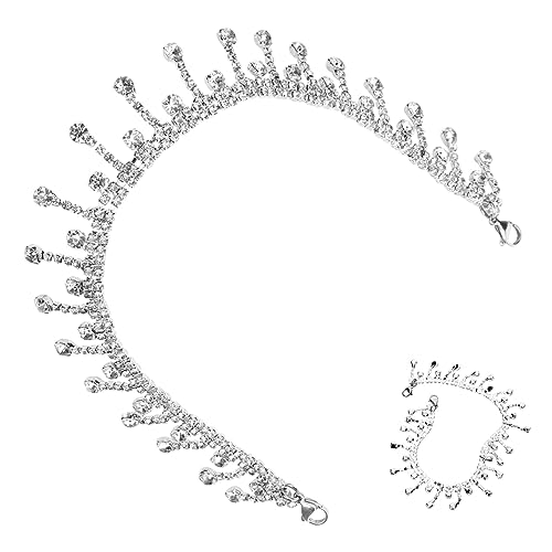 JEWEDECO Schuhkettchen mit Strasssteinen Damenschuhschmuck mit Quaste DIY Sandalen Kette Schuhdekoration für Teenager und Frauen Geschenkidee für Besondere Anlässe von JEWEDECO